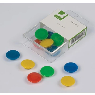 Image of Q Connect KF02040 Magnetic Clamps Any Diameter 20 mm, Assorted, Set of 6