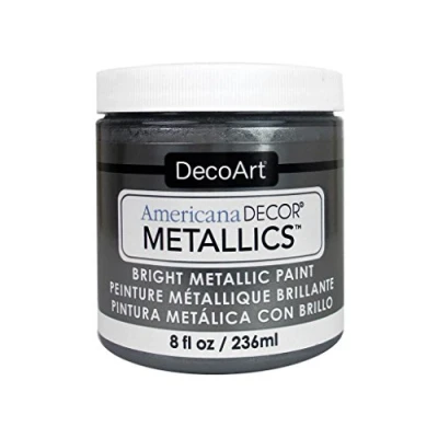 Image of DecoArt Americana Décor Metallic Jar of Paint, Acrylic, Tin, 7 x 8 cm