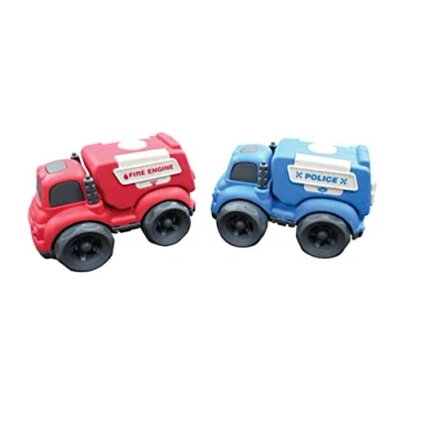 Image of Lexibook BIOC01 Toy Cars Partially Made of Wheat fibers Police and Firefighter for Children