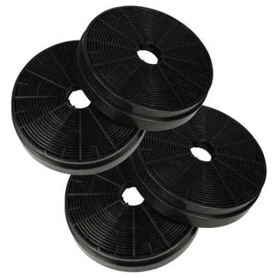 Image of vhbw 4x Activated Carbon Filter Replacement for Klarstein 10030727, CGCH3 Cooker Hood 17.5 cm