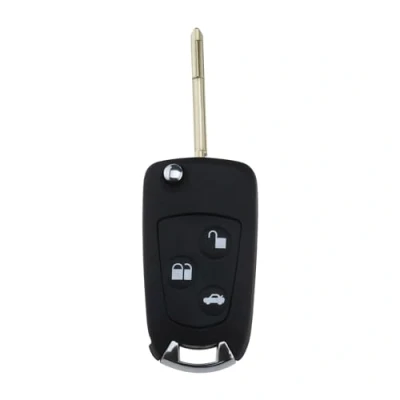 Image of eMagTech 3 Button Remote Key Fob Replacement Control Case Folding Compatible with Ford Mondeo Fiesta Ka Transit Cover