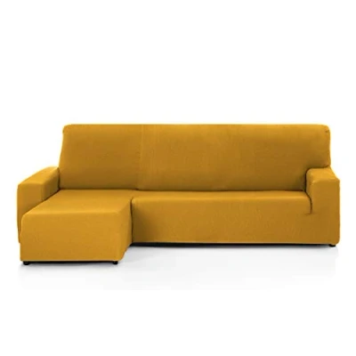 Image of Martina Home Túnez Chaise Lounge Cover Mustard Yellow Short Corner Left