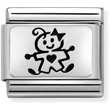 Image of Nomination Silvershine Baby Girl Charm