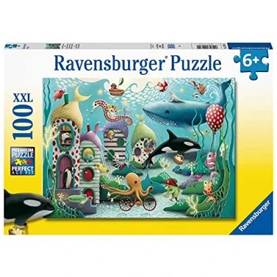 Image of Ravensburger Underwater Wonders 100 Piece Jigsaw Puzzle with Extra Large Pieces for Kids Age 6 Years &amp; Up