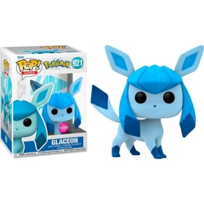 Image of Funko Pop Pokemon Figure Glaceon Flocked Limited Edition #921 Exclusive Special Toy