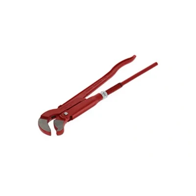 Image of GEDORE red 45 Angled elbow pipe wrench, Clamping width 55 mm/1 1/2&quot;, S jaw, Solidly built, Offset teeth, R27140015