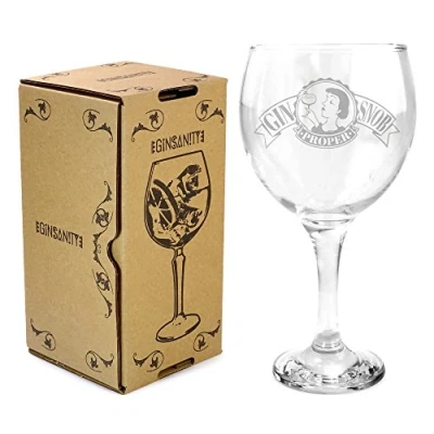 Image of Ginsanity 22oz (645ml) Gin Balloon Glass Cocktail (Gin Snob Female)