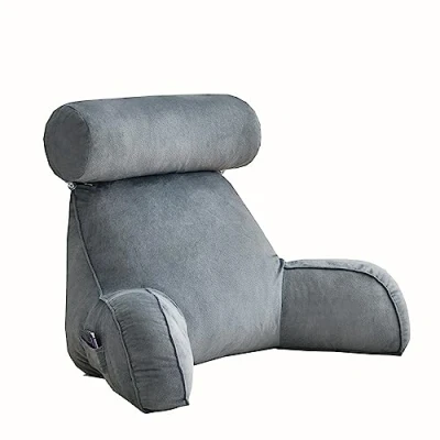 Image of Rest Reading Pillow 75x40x40cm Backrest Lumbar Support Arm Seat Cushion with Removable Cover, Back Rests, Perfect for Sitting, Reading, or Gaming