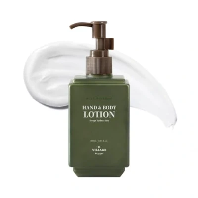 Image of [VILLAGE11FACTORY] WILL REFRESH Hand &amp; Body Lotion (300ml) Korean skincare Vegan and with Eucalyptus Patchouli Essential Oils for Deep Hydration Invigorating Scent