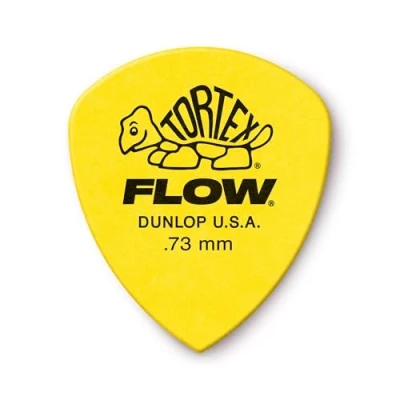 Image of DUNLOP TORTEX® FLOW® PICKS Standard .73 mm Yellow (Set of 12 pieces)