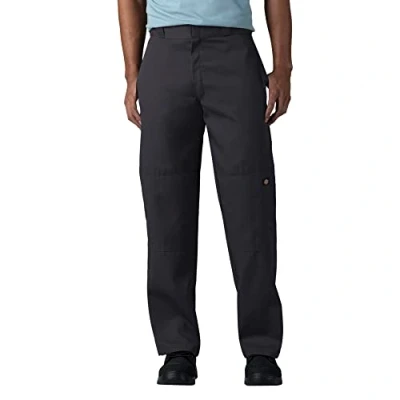 Image of Dickies Men&#039;s Loose Fit Double Knee Twill Work Pant, Black, 28W x 32L