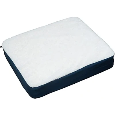 Image of Aidapt Gel Cushion with Removable Fleece Cover. Wheelchair, Scooter, Mobility, Pressure Relieving Seat Cushion, Chair, Sofa, Elderly, Support, Comfort, Memory Foam Layer