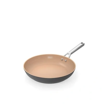 Image of Ninja Extended Life 30cm Ceramic Frying Pan, Non Stick (No PFAs, PFOAs, Lead or Cadmium), Induction Compatible, Stainless Steel Handle, Oven Safe to 285C, Terracotta &amp; Grey, CW90030UK