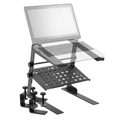 Image of Tiger Laptop Stand/DJ Stand with Shelf and Clamps