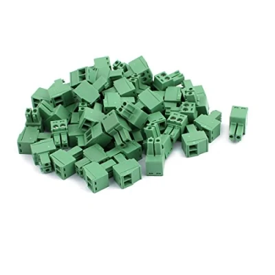 Image of sourcingmap 50Pcs 300V KF2EDGK 3.5mm Pitch 2 Pin PCB Screw Terminal Block Connector