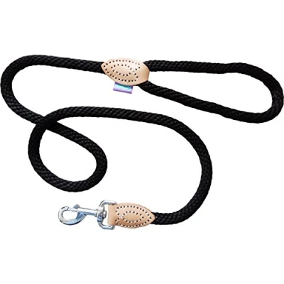 Image of Dog &amp; Co Soft Touch Rope Lead, 120 cm, Black