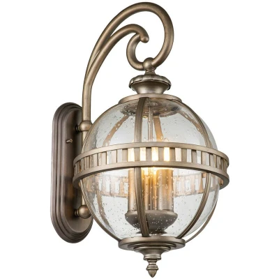 Image of Kichler Halleron Outdoor Wall Lantern Burnished Bronze, IP44