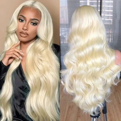 Image of Lizzy Long Wavy Wigs for Women Middle Part Curly Wig Natural Synthetic Heat Resistant Fiber Daily Party Use 26inch (Blonde)