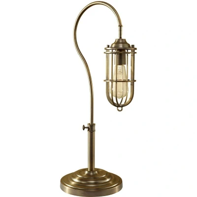 Image of Urban Renewal 1 Light Table Lamp Dark Antique Brass, E27