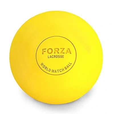 Image of FORZA World Match Lacrosse Ball Balls in Variety of Colours &amp; Pack Sizes Massage for (Yellow, 1)