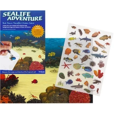 Image of Sea Life Adventure Rub Down Transfers Ocean Scene