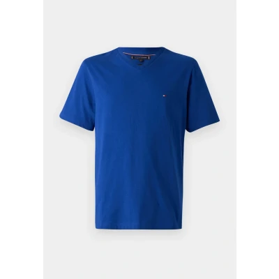 Image of Tommy Hilfiger Essential V NECK TEE Basic Tshirt, Men&#039;s, Size: Small, Wedge blue
