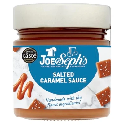 Image of Joe &amp; Seph&#039;s Salted Caramel Dessert Sauce (1x230g) Drizzle, Ice Cream Sauce, for Coffee, Vegetarian, Home Baking, Cakes