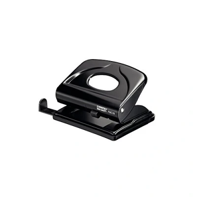Image of Rapid FMC20 2 Hole Punch, Punches up to 20 Sheets, Adjustable Guide Bar, Metal, Black, 21835401