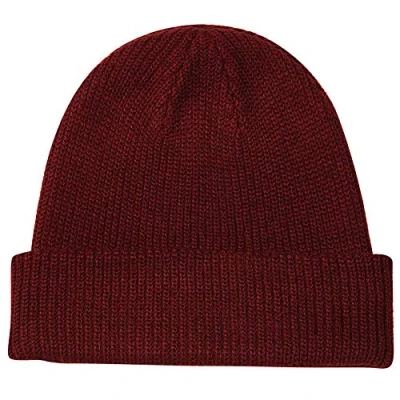 Image of Paladoo Beanie Hat Knit Ski Cap Fisherman for Men Women, Burgundy, One size