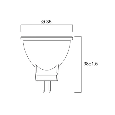 Image of Sylvania LED MR11 12V 4W (35W) Warm White 36 Degrees