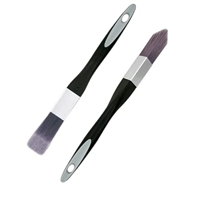 Image of ROLLINGDOG Cutting in Paint Brush 2pc Small Detail for Decorating,Precision Painting,Corner Painting,Leaving A Straight Edge
