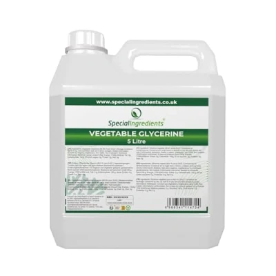 Image of Vegetable Glycerine 5 Litre Premium Quality Food Grade, Vegan, Non GMO, Natural Humectant, Fragrance Free Recyclable Container