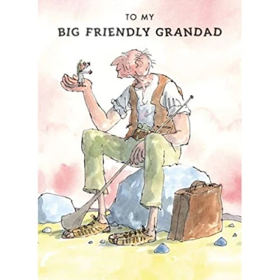 Image of The BFG To My Big Friendly Grandad Birthday Greeting Card with Envelope