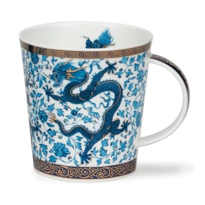 Image of Dunoon Caingorm Fine Bone China Mug Blue Ming (Blue and White Dragon)