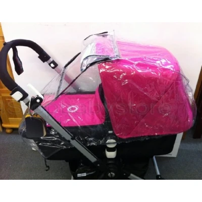 Image of 1Stopbabystore Universal Raincover to Fit Bugaboo Cameleon Cybex Balios iCandy Apple Peach Strawberry SilverCross Surf babystyle Oyster Rain Cover