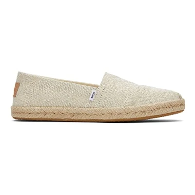 Image of TOMS Women&#039;s Alpargata Rope Classic Loafer Flat, Natural Tan, 4 UK
