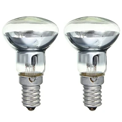 Image of Heozlion Replacement Lava Lamp E14 R39 30W Spotlight Screw in Light Bulb Clear Reflector Spot Bulbs Incandescent 2Pcs