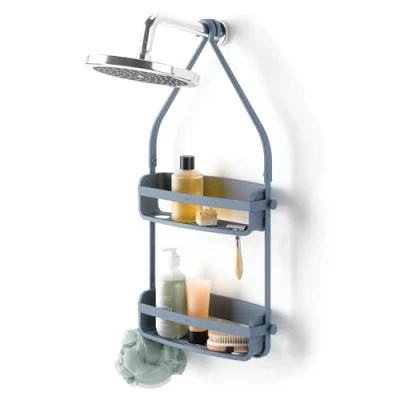 Image of Umbra Flex Shower Caddy, Slate Blue