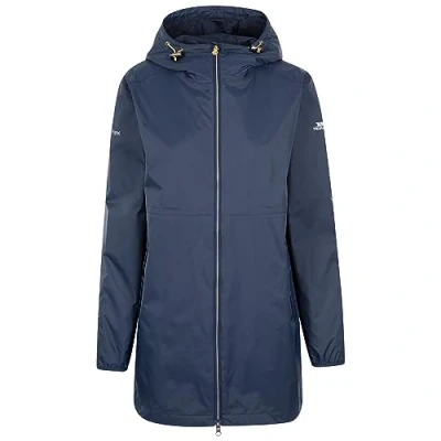 Image of Trespass Womens Jacket Waterproof Hooded Raincoat Long Ladies Keepdry