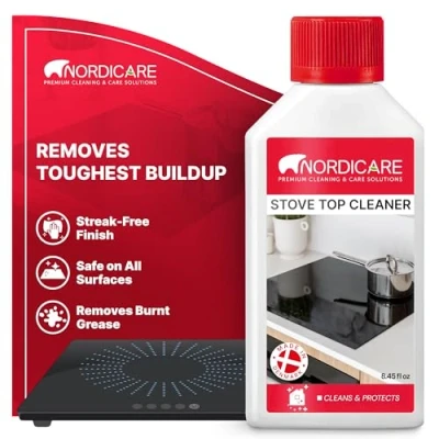 Image of Nordicare Hob Cleaner Glass Ceramic Induction Stove Top Polish and Protector for Everyday Use Made in Denmark (500ml)