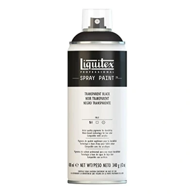 Image of Liquitex Professional Spray Paint 400 ml, Transparent Black
