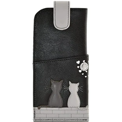Image of Mala Leather Midnight Collection Soft Slim Glasses Case 5172_35