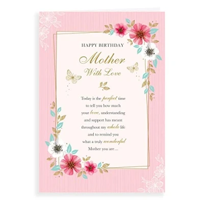 Image of Regal Publishing Classic Birthday Card Mother 9 x 6 inches