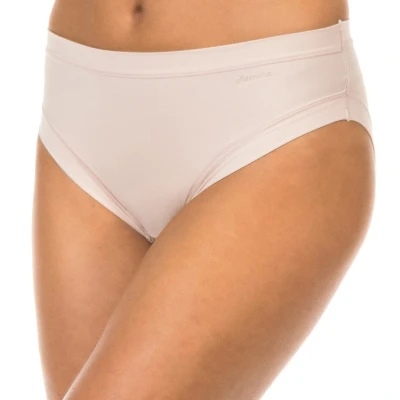Image of Janira Womens Mid rise Microfiber fabric panties 1031338 woman Beige Polyamide Size X Large