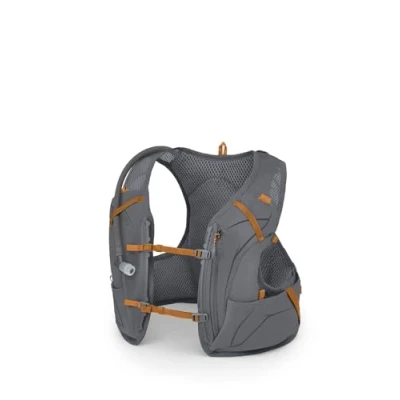 Image of Osprey Duro 1.5L Men&#039;s Running Hydration Vest with Hydraulics Reservoir, Phantom Grey/Toffee Orange, Small
