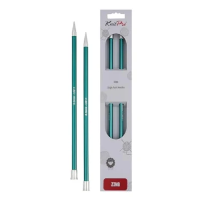 Image of KnitPro KP47306 Zing: Knitting Pins: Single Ended: 35cm x 8.00mm, Aluminium, Multi Colour, 8mm