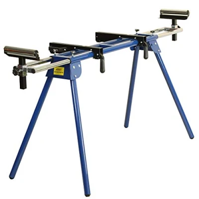 Image of Universal MITRE Saw Stand CHOP Leg Miter Sliding EXTENDABLE Rollers Workbench Table