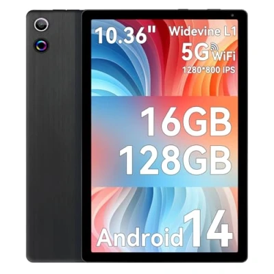Image of Ainmel Android Tablet, 10.1 inch Tablets with Octa Core Processor, 1280 * 800 IPS HD Touchscreen, 10GB RAM 128GB ROM, 1TB TF Card Expandable, 5G/2.4G WiFi, BT 5.0,Dual Camera