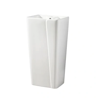 Image of Milano Dalton Freestanding Rectangular 1 Tap Hole Bathroom Basin Sink 445mm x 360mm
