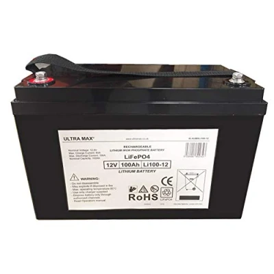 Image of Ultramax 12V 100Ah Lithium LiFePO4 Battery for Electric Bus, Car, E Tour Car
